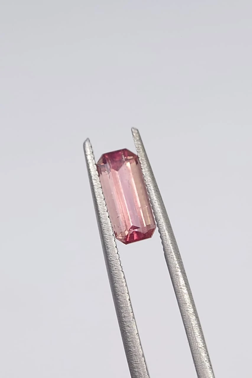 1.1ct Natural Pink Tourmaline emerald cut Loose Gemstone from Nigeria — view 4